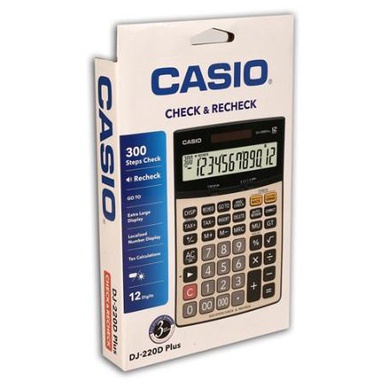 

CASIO CALCULATOR DJ-220D PLUS / KALKULATOR CASIO DJ-220D PLUS