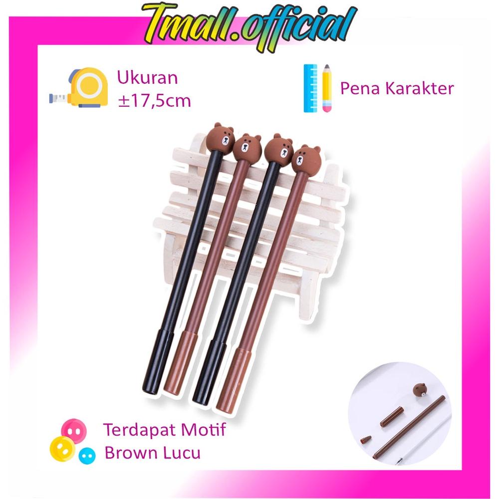 

Diskon Tmall R077 Pulpen Karakter Lucu Model Brown Cute Tinta Gel Black Pena