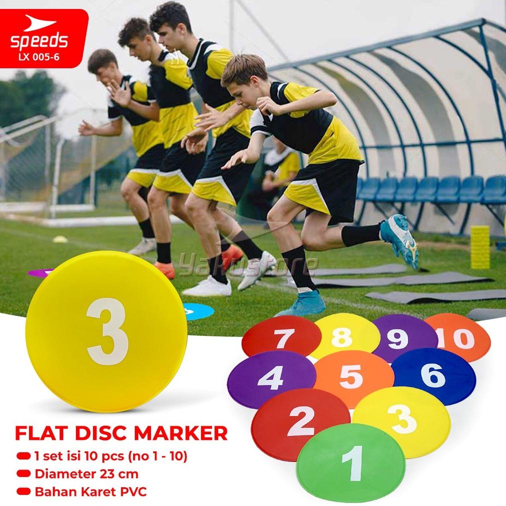 Terlaris Speeds Marker 1 Set Flat Disc Penanda Olahraga Futsal  Agility Training Marker 005-6