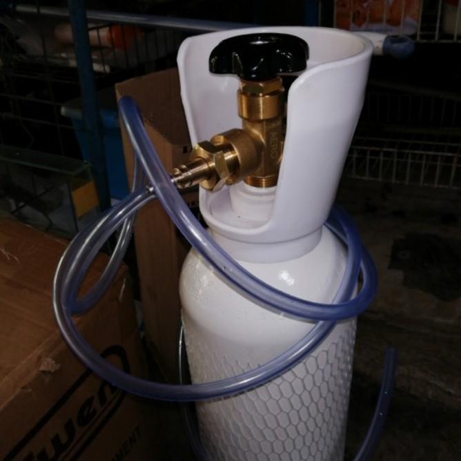 Tabung Oksigen 1 M3 Paking Ikan Hias (Tabung + Troly + Nepel + Selang)