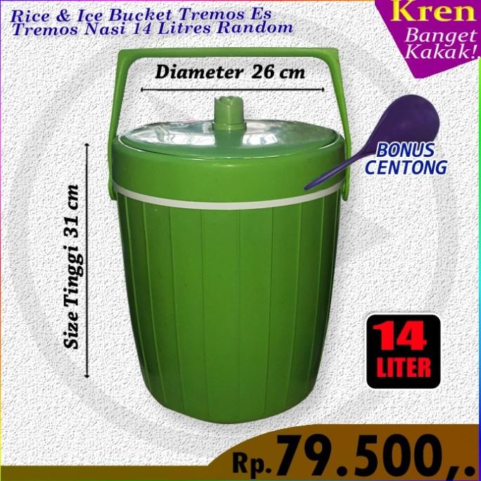 Rice Bucket/Ice Bucket/Tremos Nasi/Tremos Es 14ltr/Murah