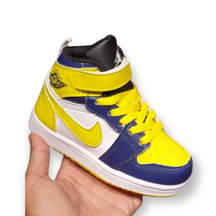 SEPATU SNEAKERS ANAK BAYI LAKI DAN PEREMPUAN NIKE AIR JORDAN BLUE HIGH