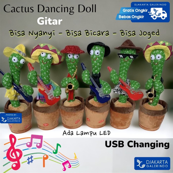 Boneka Kaktus nyanyi Joged Bicara - Dancing Cactus Doll singing dance