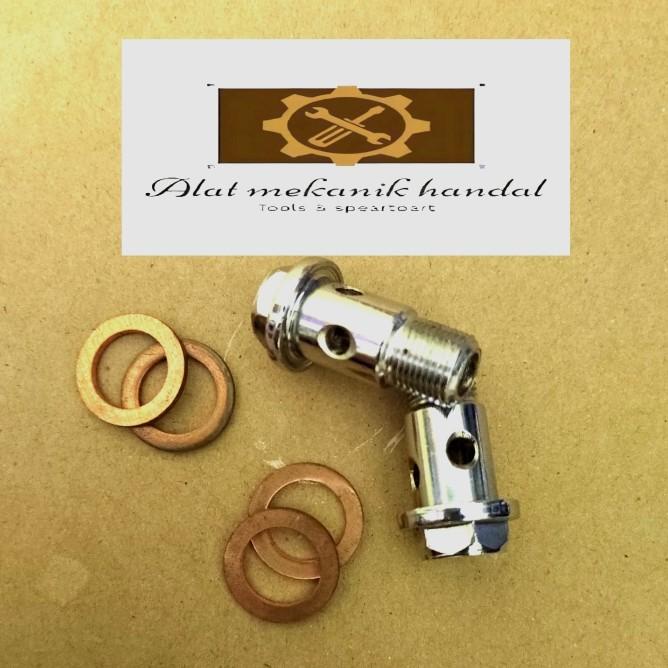 Baut/Nepel + Ring Kuningan Oil Cooler Satria Fu 150