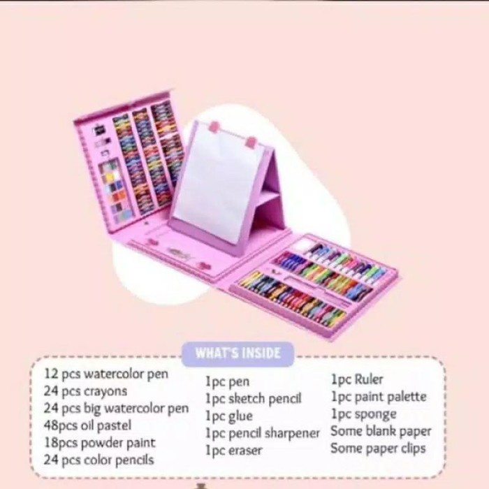 

Mega Art Set 208Pcs Crayon Untuk Menggambar Anak