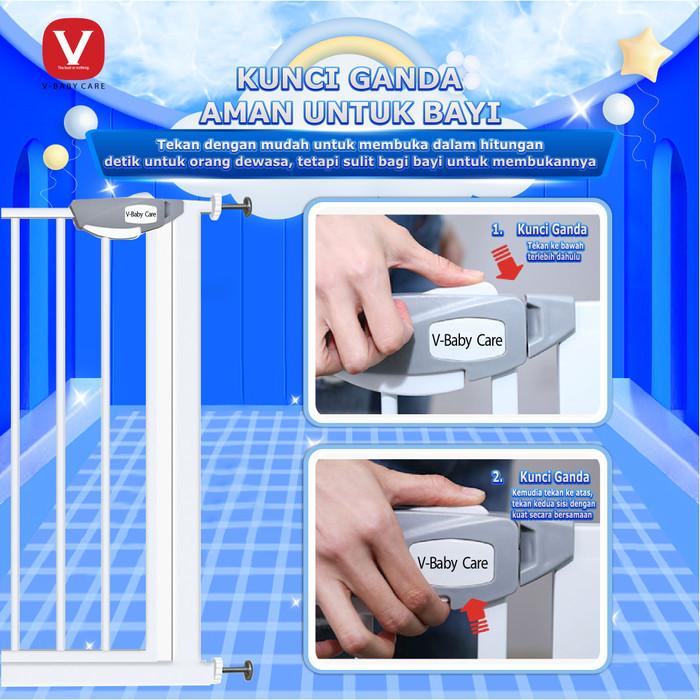 VBABY-CARE-TANGGA PEMBATAS PAGAR, GERBANG UNTUK BAYI DAN PENGAMAN