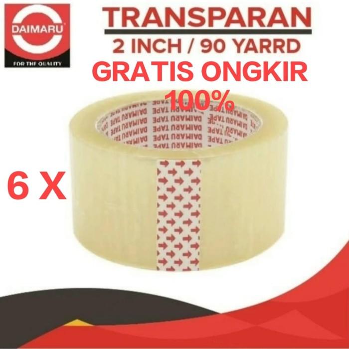 

Lakban Daimaru Tape Isolasi Bening 2 Inch X 90 Yard