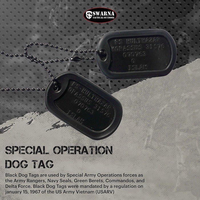 Terlaris Dogtag / Kalung Dog Tag / Kalung Identitas / Dog Tag