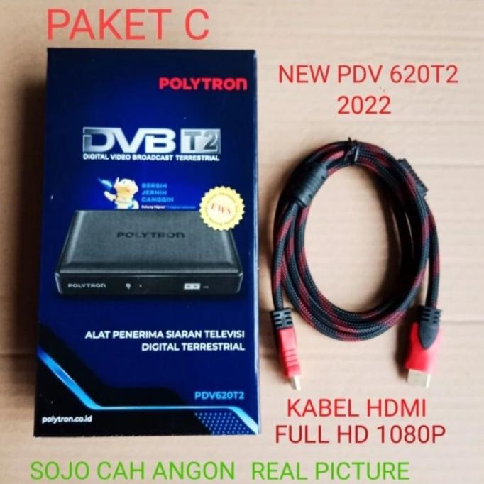 Set Top Box Tv Digital Polytron Pdv 620T2 Original Stb Dvb T2 Ninnyfrandastore