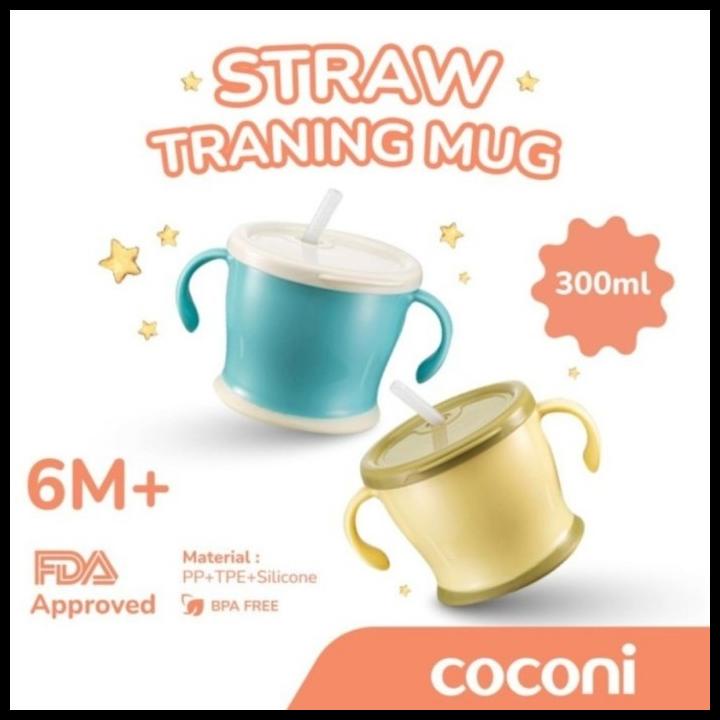 Coconi Early Straw Training Mug / Gelas Bayi / Mug Bayi