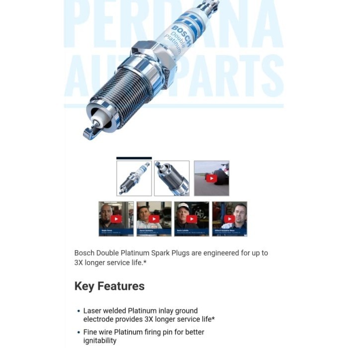 BOSCH Busi Double Platinum DFSK Glory 580 Asli BOSCH star nice