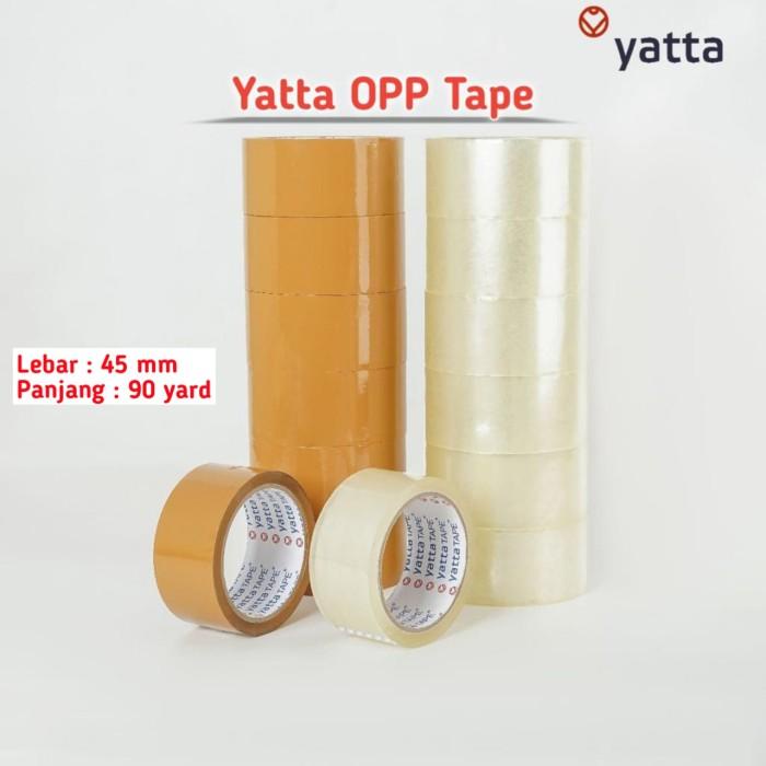 

Lakban Yatta Tape/Merah/Bening 90Yard Ekonomis (Dust @72 Roll)