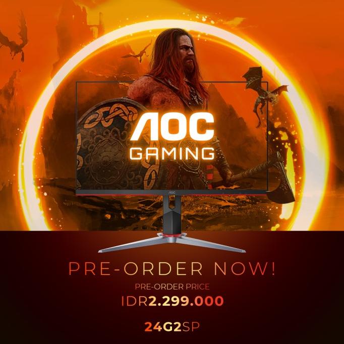 Monitor Aoc 24G2Sp 23,8" Full Hd, Ips, 165Hz, 1Ms Tokotujuhdays