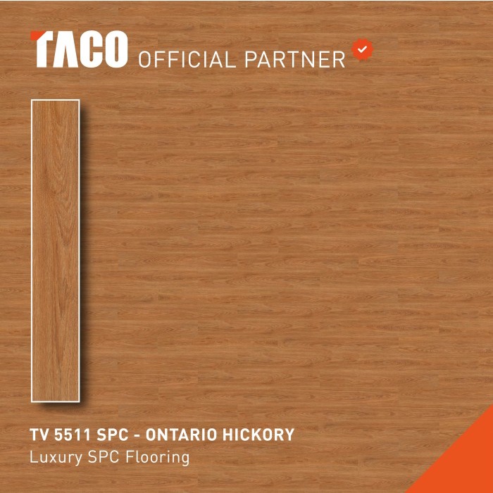 Terlaris Taco Lantai Spc 5Mm - Tv 5511 Ontario Hickory
