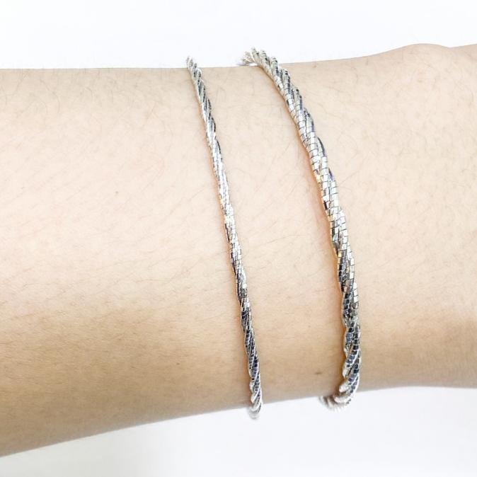 FLASH SALE GELANG EMAS PUTIH PRO ITALY 750 