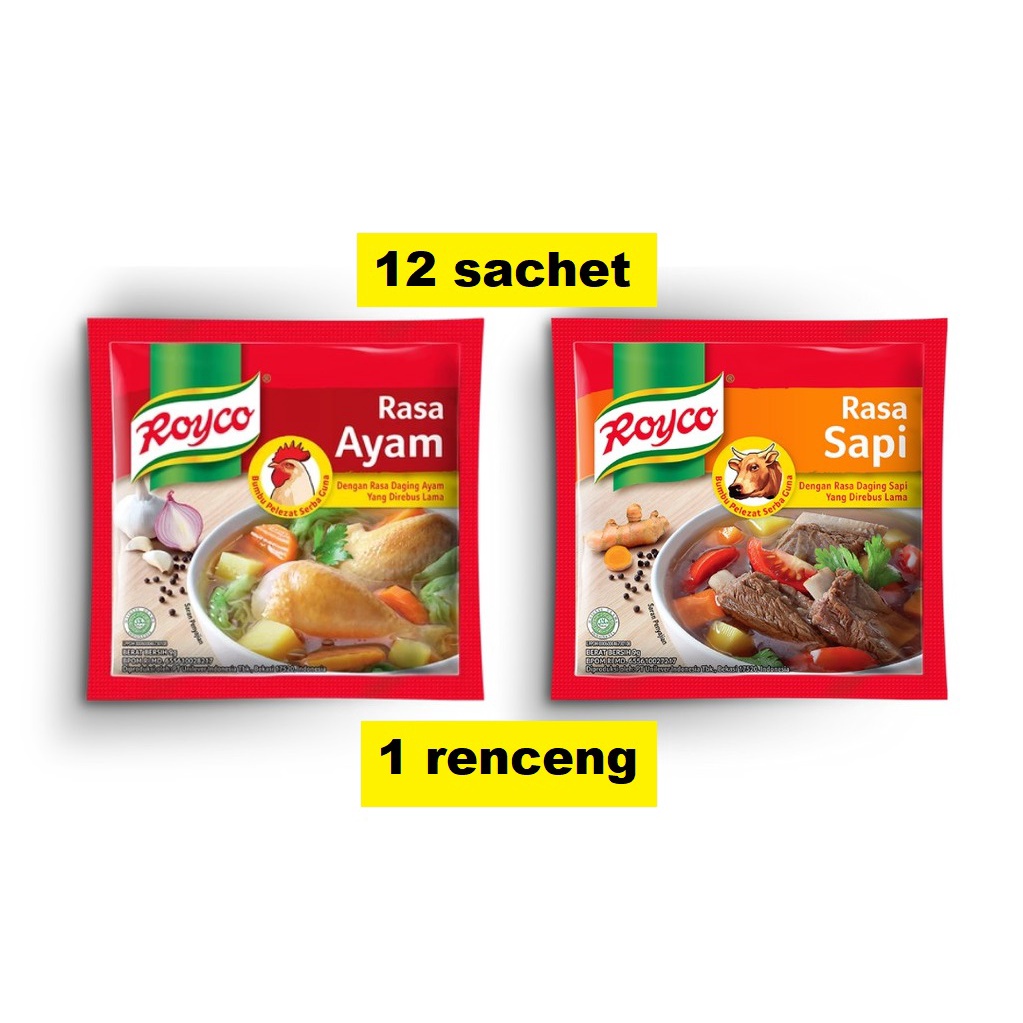 

Royco Ayam Sachet Renceng 8gr Bumbu Dapur