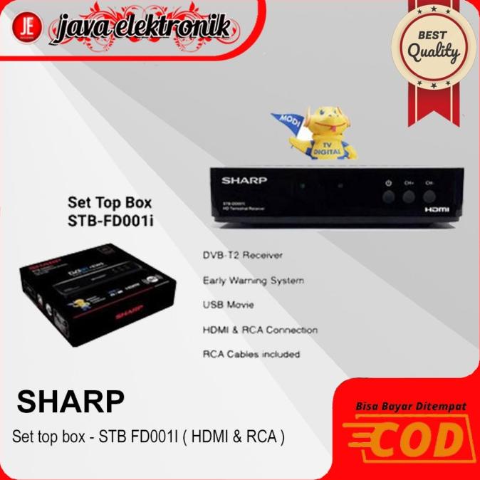 Set Top Box Sharp Stb Dd001I / Alat Penerima Sinyal Digital Dvb T2 Ninnyfrandastore