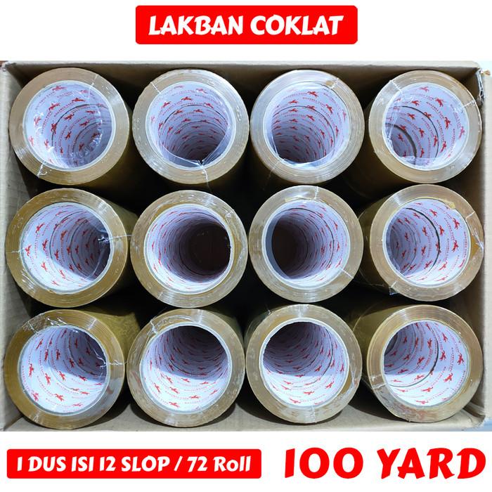 

Lakban Coklat Ksatria Tape 100 Yard (1 Dus)