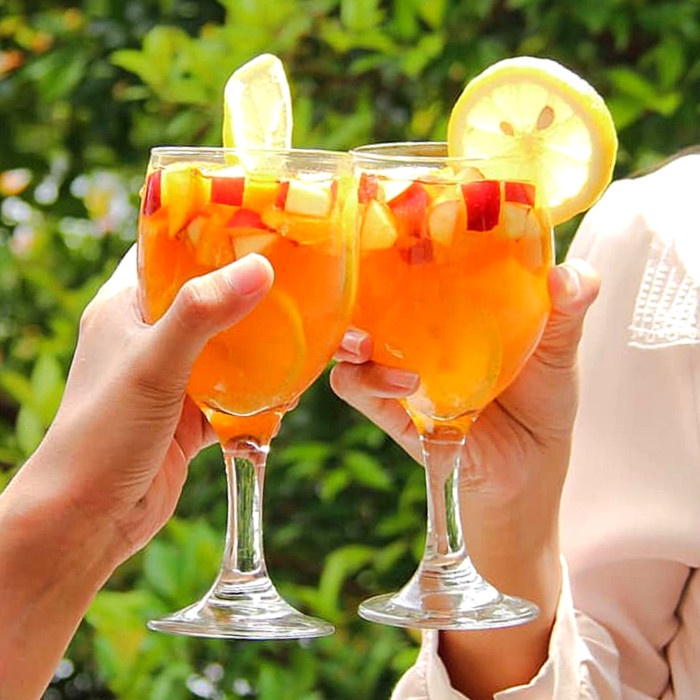 Terlaris Gelas Citinova Spring 340Ml/Gelas Kaki Kaca /Gelas Anggur / Gelas Wine