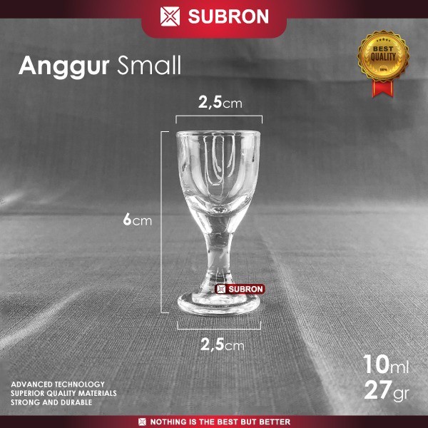 Terlaris Subron Gelas Sloki Kaca Kecil One Shot Glass Minum Cantik Lucu