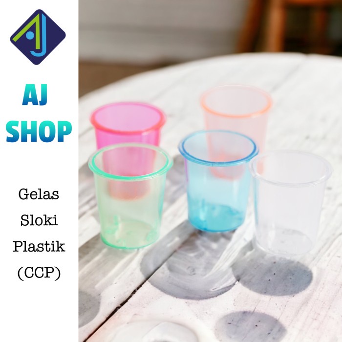 Terlaris Gelas Sloki Plastik / Shot Glass