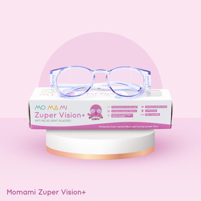 TERMURAH MOMAMI KIDS ZUPER VISION+ ANTI-BLUE LIGHT GLASSES BLUE - KACAMATA 