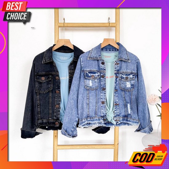 Jsket Jin Import Cewek Jacket Murah Kekinian Jakcet Korean Style Outer Nyaman Jen Wsnita Jket Tebal 