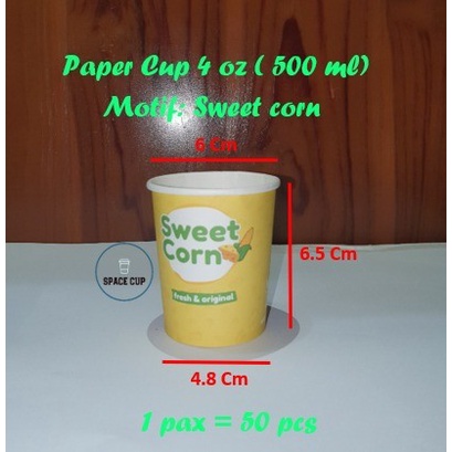 Paper Hot Cup Gelas Kertas 4 oz 120 ml Motif Say Jasuke 2000 pcs