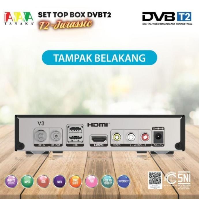 Promo Harga Set Top Box-Stb Tanaka T2 Jurassic V3 Dvb-T2 Full Hd Ninnyfrandastore
