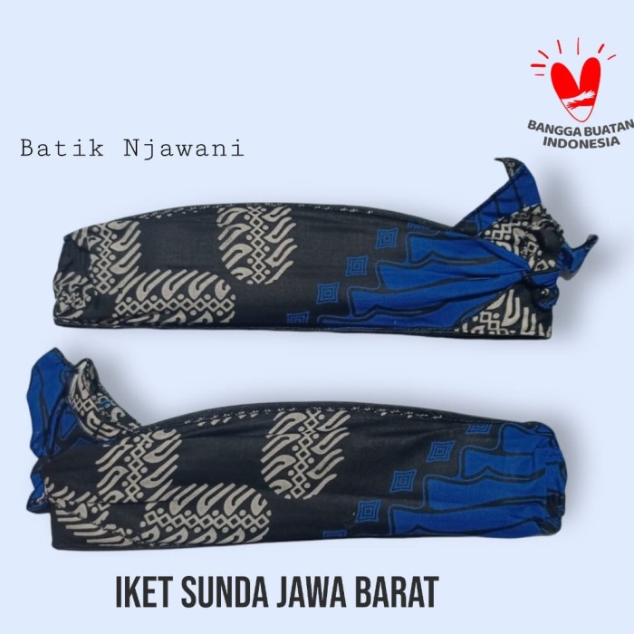 topi iket Sunda udeng Sunda Blangkon Sunda Topi adat Pria Topi Sunda(O4B5) Terlaris topi pria baseba