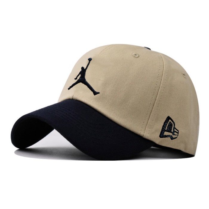 topi TOPI PRIA WANITA DISTRO BASEBALL BAHAN DAN BORDIR TEBAL TERBARU C.O.D - KREM HITAM(D5F3) topi p