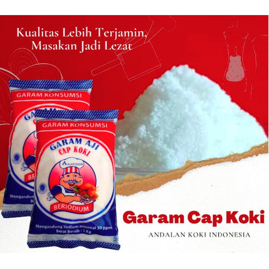 

Garam halus cap koki kemasan 200 gram