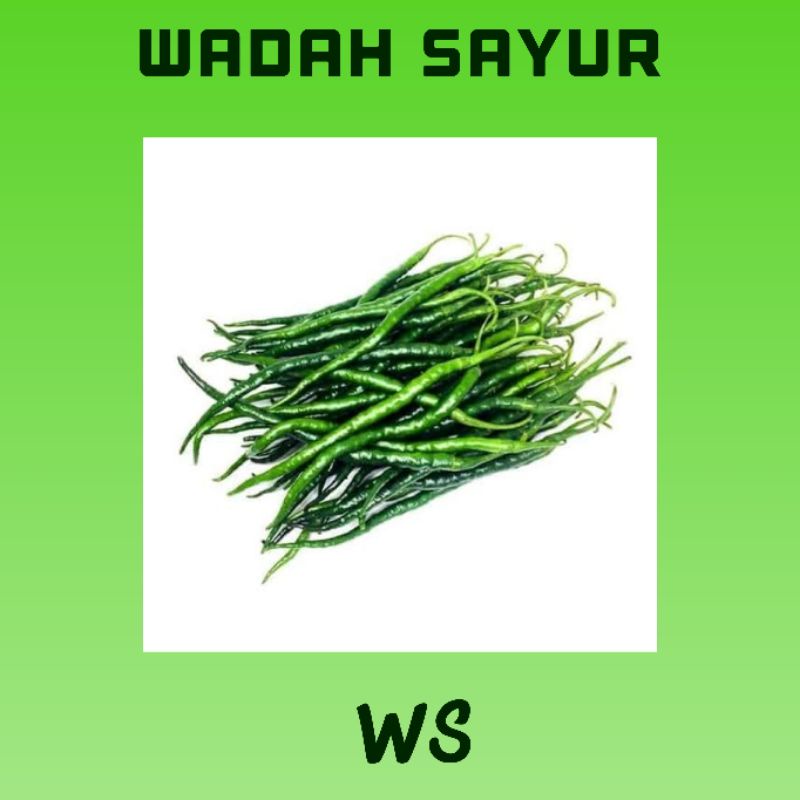 

Cabe Hijau Kriting Segar ( 100 Gram ) | Wadah Sayur Bogor