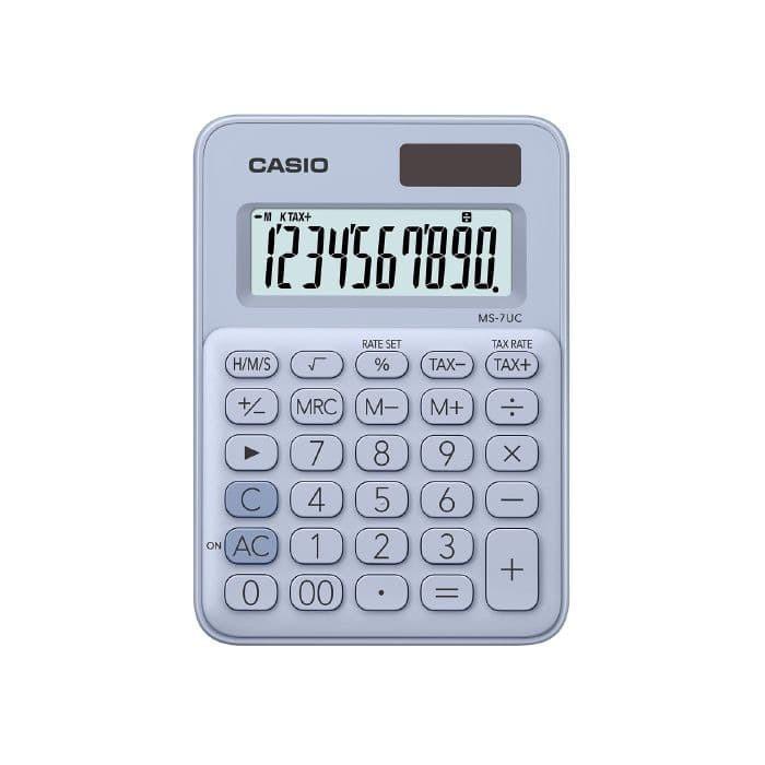 

CASIO COLORFUL CALCULATOR MS-7UC- LIGHT BLUE