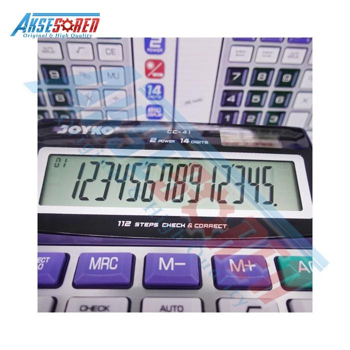 

KALKULATOR 14 DIGIT JOYKO [CC-41] / CHECK CORRECT / CALCULATOR MANUAL