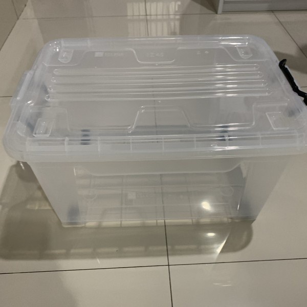 BOX CONTAINER CB 52 LITER EZY TRANSPARAN SHINPO KONTAINER BAJU PLASTIK