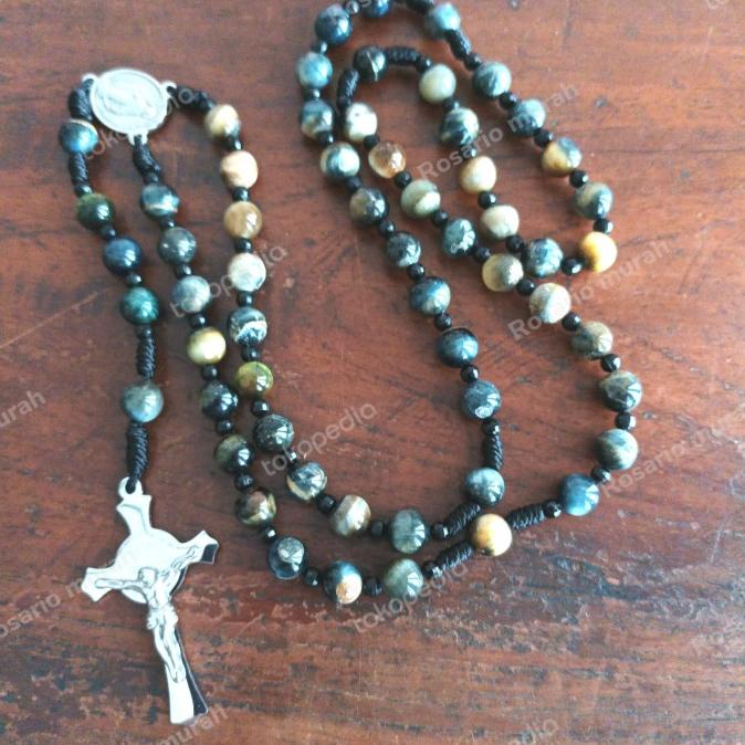 Rosario batu alam tiger eye