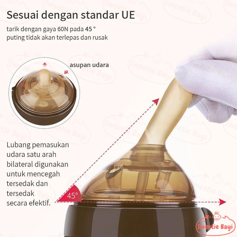 Diskon Botol Susu Bayi Silikon Botol Dot Bayi Botol Susu Anti Kolik Wideneck Leher Lebar Silicone Fo