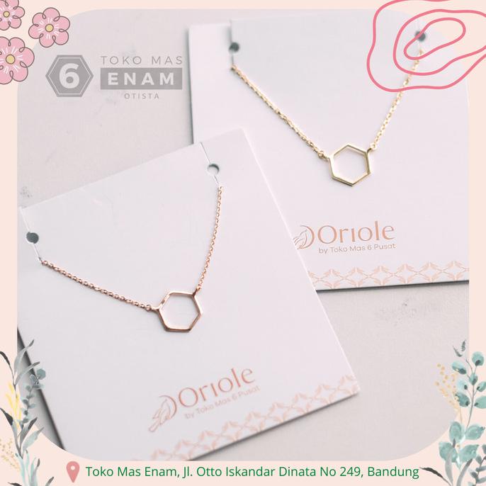 BIG SALE KALUNG EMAS HEXA ORIOLE 16K 17K - NECKLACE TOKO MAS ENAM 