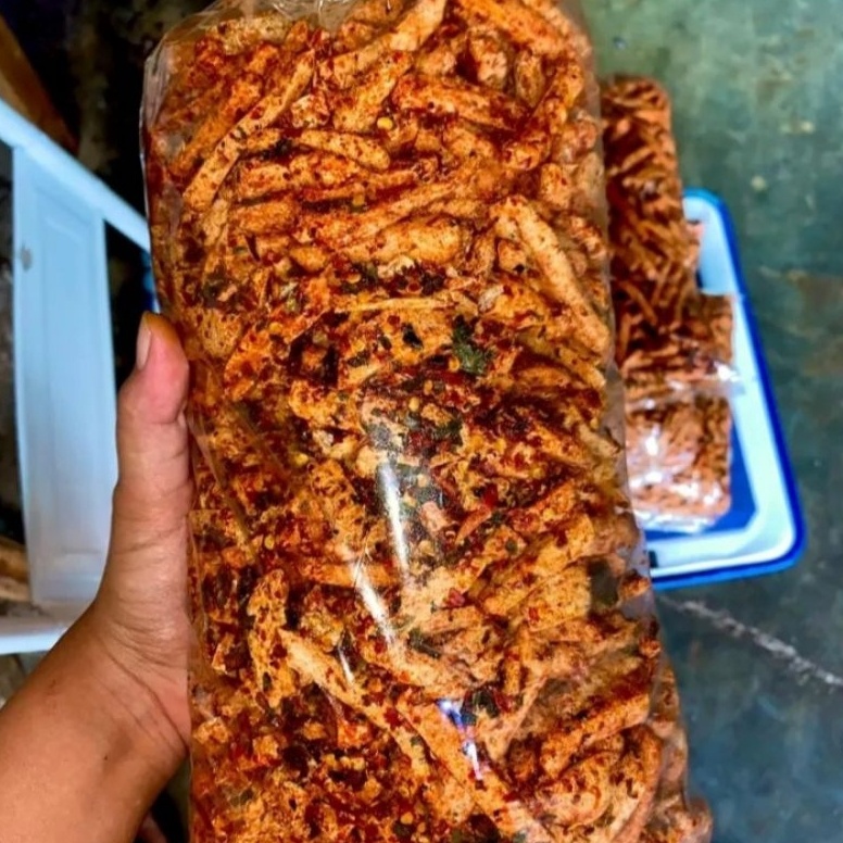 

Motif Terkini.. basreng sultan bandung 1kg viral tik tok pedas daun jeruk 53