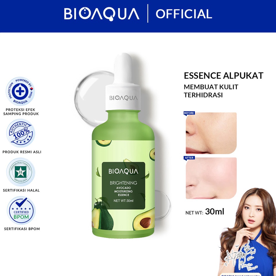 Best Seller 【BPOM】BIOAQUA Avocado Moisturizing Essence 30ml serum wajah