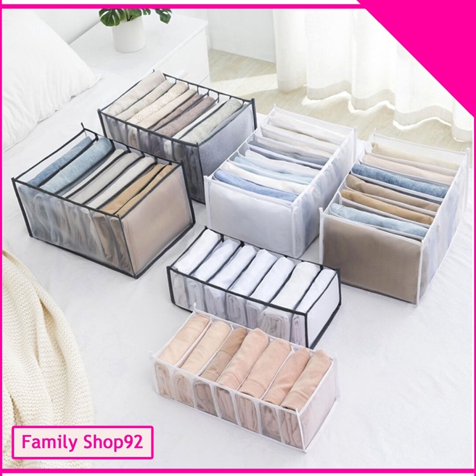Murah Sekat Pembatas Laci Pakaian Organizer Storage Box Kotak Penyimpanan Baju Celana Jeans Organize
