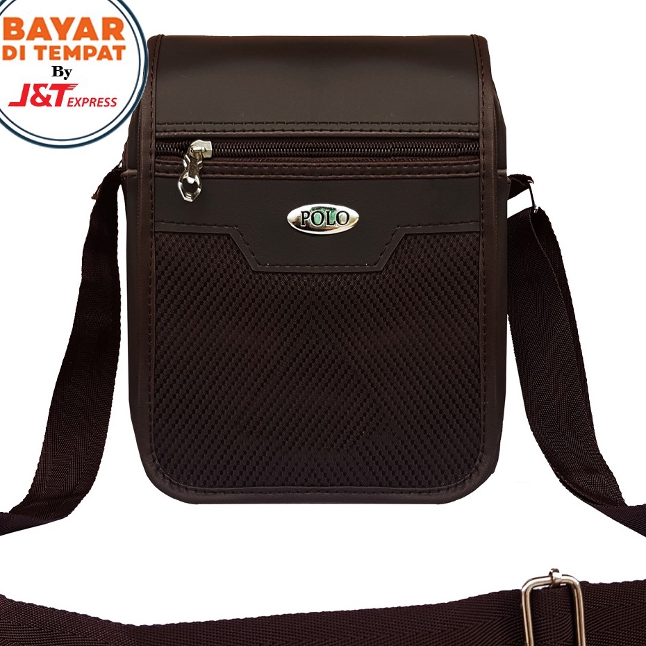 Buruan Beli 7.7 BOMBASTIS SALE Polo Star S303 Tas Pria Tas Selempang Pria Tas Polo Tas Kulit Tas Sel