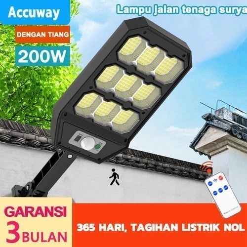 Bestseller Lampu Jalan Solar Cell / Pju Led 200 Watt/ Solar Street Light 200 Watt