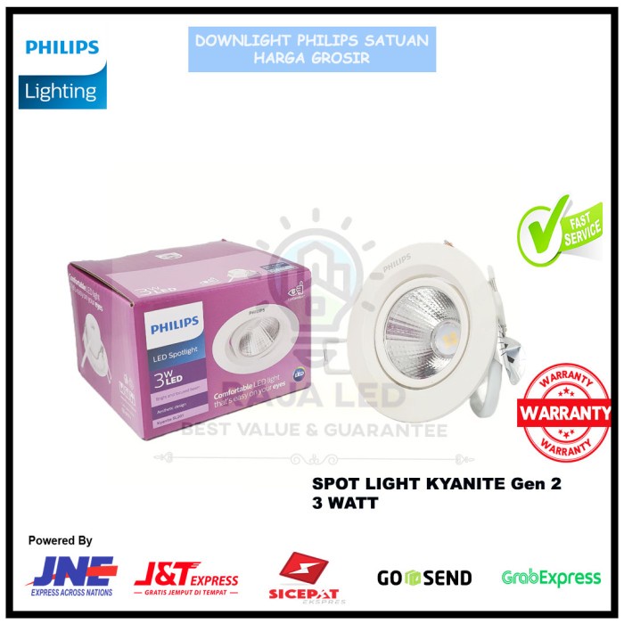 Bestseller Philips Recessed Spot Led 59751 Kyanite 3W White Spotlight