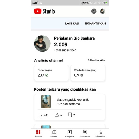 Akun Youtube Murah