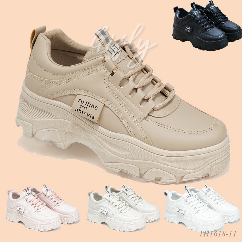 Murah Banget GIFLY Nesya Sepatu Sneakers Wanita Korea Import TH1618-11