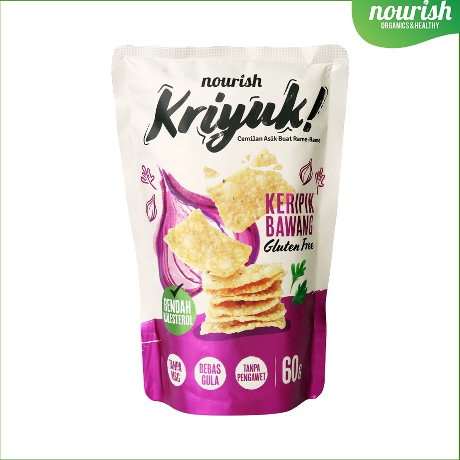 

Harga Promo KRIYUK! Keripik Bawang Gluten Free Rendah Kolesterol, NO MSG 60gr