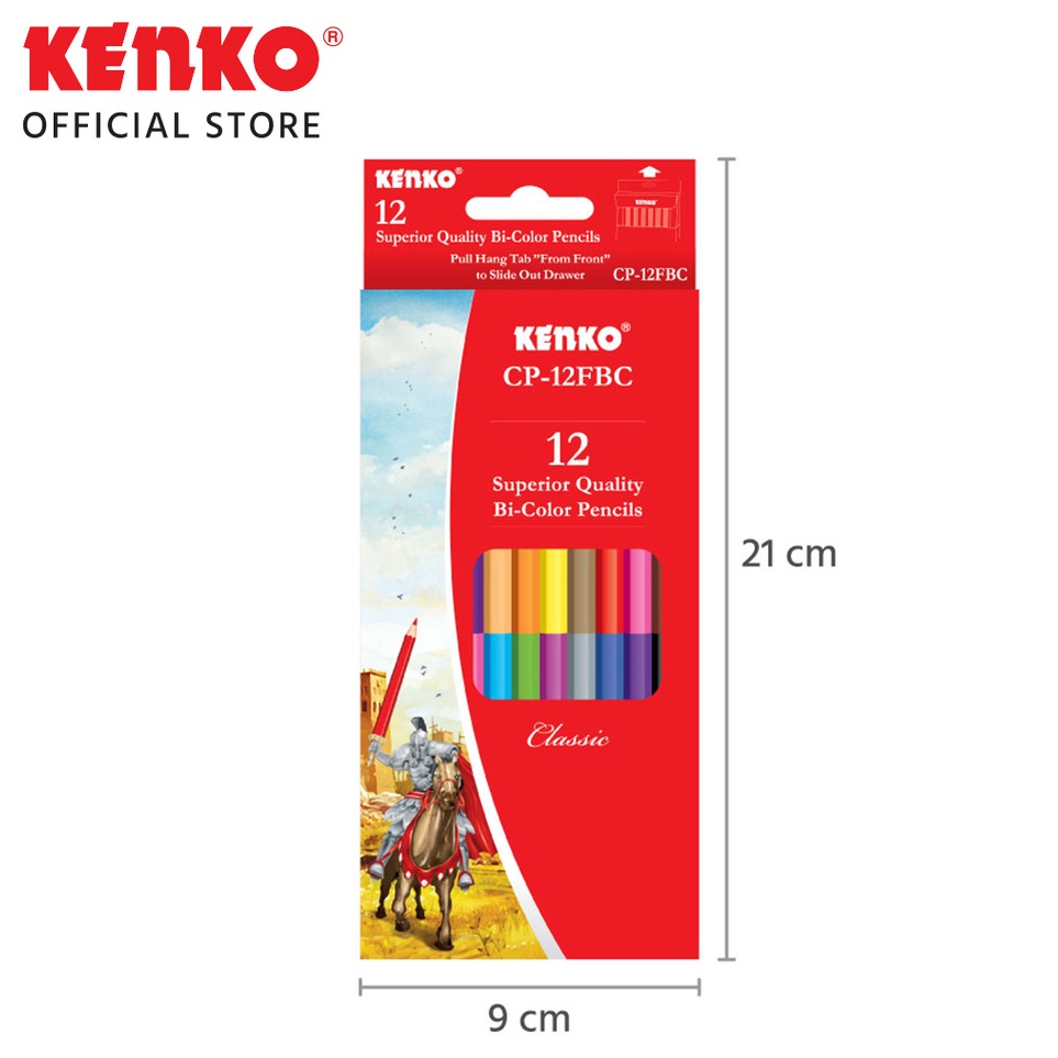 

[L9J ☛㊚] SOS Pensil Warna KENKO 12-24 Warna CP-12FBC /Pensil Mewarnai/Coloring Pencil - langsung.kirim..!