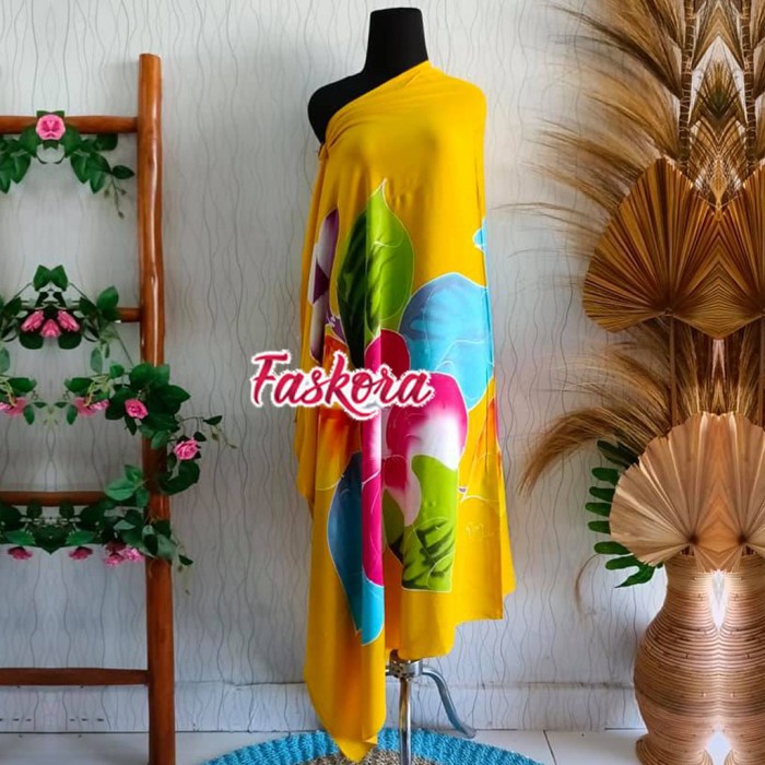 Kain Pantai Bali Tebal Rumbai Kain Bali Pantai Premium Lukis